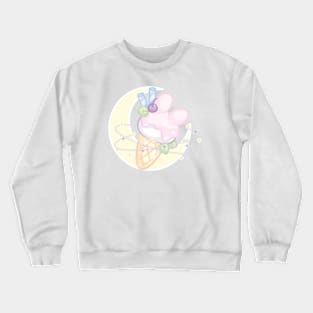 Galactic Pastel Bunny Ice Cream Cone Crewneck Sweatshirt